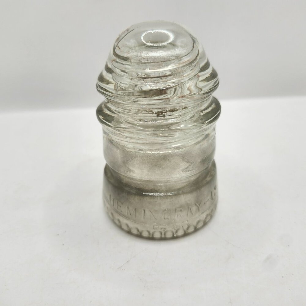 Vintage Clear Glass Hemmingray 12 Insulator